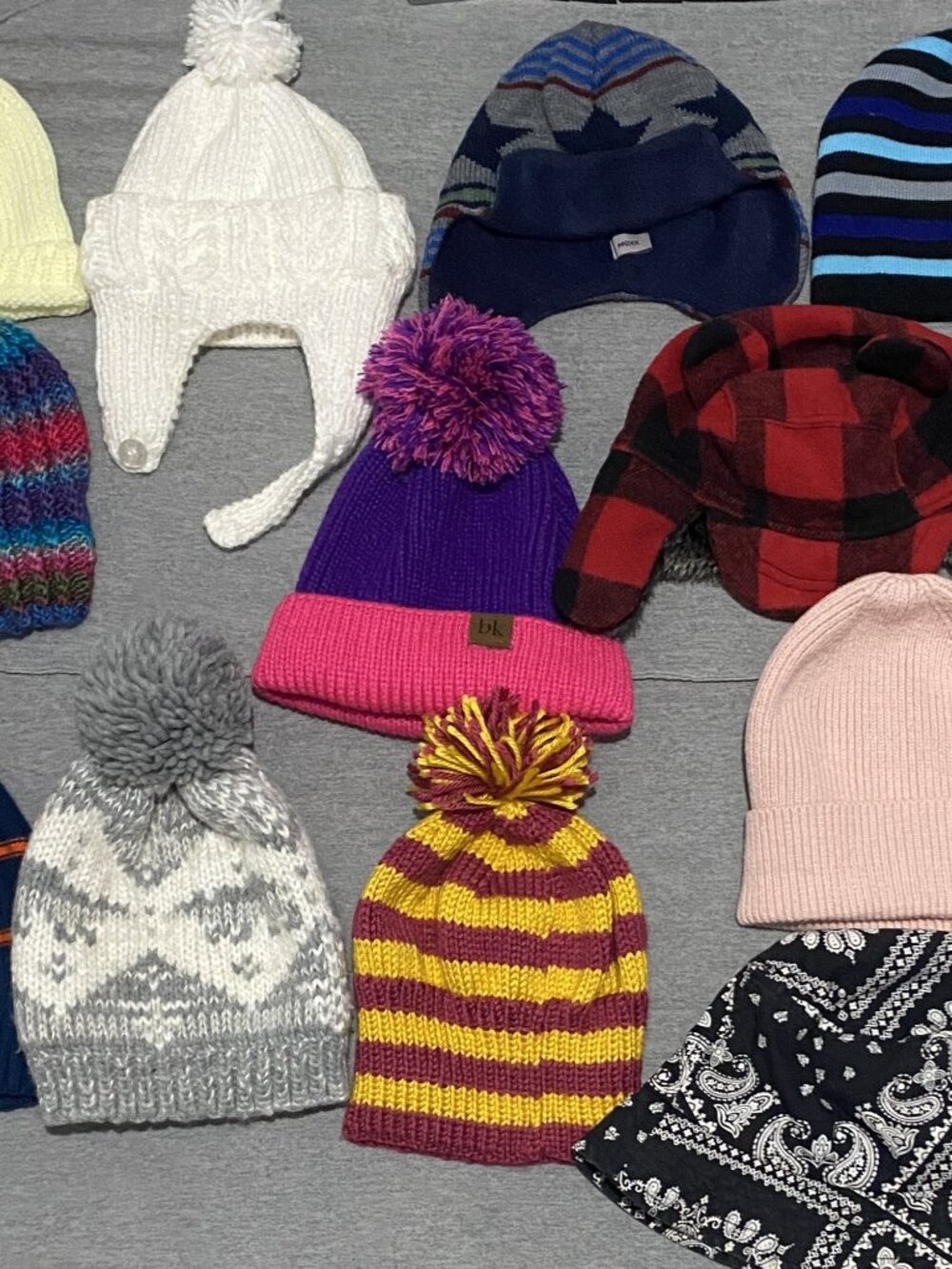 Collection of Infant, Toddler, Children's Winter Hats (215)